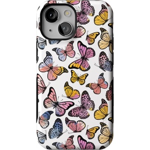 image:imageCasely iPhone 13 Mini Case  Clear Skies  Clear Shimmer  Compatible with MagSafe  Classic Ultra Slim DesignFree Spirit  Rainbow Butterfly