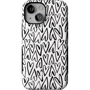 image:imageCasely iPhone 13 Mini Case  Clear Skies  Clear Shimmer  Compatible with MagSafe  Classic Ultra Slim DesignHeart Throb  Endless Hearts