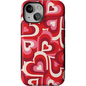 image:imageCasely iPhone 13 Mini Case  Clear Skies  Clear Shimmer  Compatible with MagSafe  Classic Ultra Slim DesignLove Song Remix  Ombre Hearts