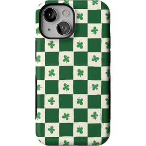 image:imageCasely iPhone 13 Mini Case  Clear Skies  Clear Shimmer  Compatible with MagSafe  Classic Ultra Slim DesignLucky You  Shamrock