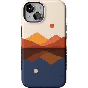 image:imageCasely iPhone 13 Mini Case  Clear Skies  Clear Shimmer  Compatible with MagSafe  Classic Ultra Slim DesignOpposites Attract  Day  Night Mountains