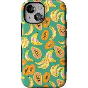 image:imageCasely iPhone 13 Mini Case  Clear Skies  Clear Shimmer  Compatible with MagSafe  Classic Ultra Slim DesignPapaya Palms  Dippin Daisys Tropical Vacation