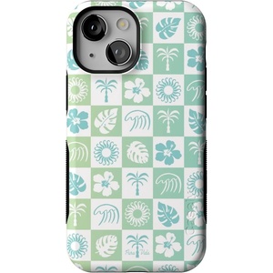 image:imageCasely iPhone 13 Mini Case  Clear Skies  Clear Shimmer  Compatible with MagSafe  Classic Ultra Slim DesignPura Vida  Coastal Checkers