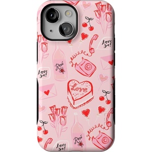 image:imageCasely iPhone 13 Mini Case  Clear Skies  Clear Shimmer  Compatible with MagSafe  Classic Ultra Slim DesignThats Amore  Valentines
