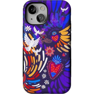 image:imageCasely iPhone 13 Mini Case  Clear Skies  Clear Shimmer  Compatible with MagSafe  Classic Ultra Slim DesignViva La Vida  Frida Kahlo Collage