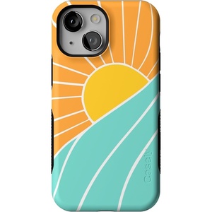 image:imageCasely iPhone 13 Mini Case  Clear Skies  Clear Shimmer  Compatible with MagSafe  Classic Ultra Slim DesignWaves  Rays  Sunshine
