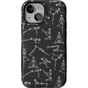 image:imageCasely iPhone 13 Mini Case  Corpse Pose  Skeleton Yoga  Bold Protective Design  Compatible with MagSafe