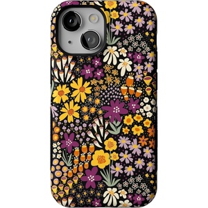 image:imageCasely iPhone 13 Mini Case  Falling for You  Plum Floral  Bold Protective Design  Compatible with MagSafe