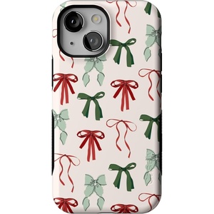 image:imageCasely iPhone 13 Mini Case  Festive Girlie  Holiday Bows  Bold Protective Design  MagSafe Compatible Design