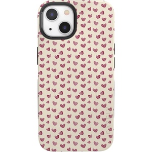 image:imageCasely iPhone 13 Mini Case  Lovebug  Mauve Hearts  Bold Protective Design  MagSafe Compatible Design