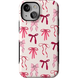 image:imageCasely iPhone 13 Mini Case  Lover Girlie  Pink Bows  Bold Protective Design  Compatible with MagSafe