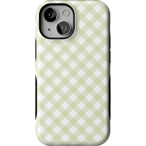 image:imageCasely iPhone 13 Mini Case  Mint Lattice  Sunday Best  Bold Protective Design  Compatible with MagSafe
