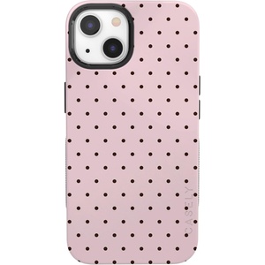 image:imageCasely iPhone 13 Mini Case  On the Dot  Pink amp Brown Polka Dot  Bold Protective Design  Compatible with MagSafe