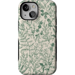 image:imageCasely iPhone 13 Mini Case  Sage Garden  Green Floral  Bold Protective Design  Compatible with MagSafe