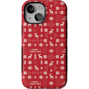 image:imageCasely iPhone 13 Mini Case  Stocking Stuffer  Christmas Knit  Bold Protective Design  MagSafe Compatible Design
