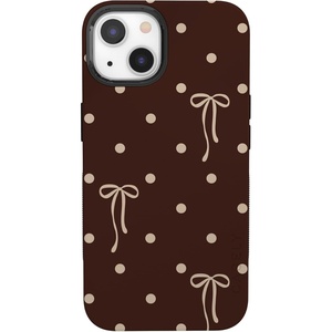image:imageCasely iPhone 13 Mini Case  Teddy Bows  Brown Polka Dot  Bold Protective Design  MagSafe Compatible Design