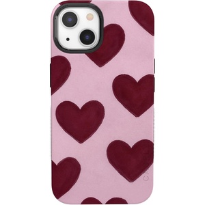 image:imageCasely iPhone 13 Mini Case  Whole Lotta Love  Plum Hearts  Bold Protective Design  MagSafe Compatible Design