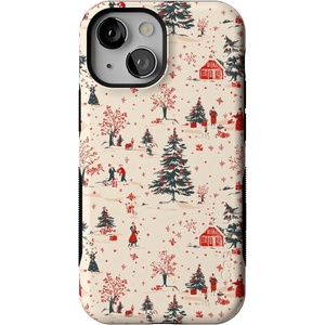 image:imageCasely iPhone 13 Mini Case  Winter Nostalgia  Vintage Holiday  Bold Protective Design  MagSafe Compatible Design