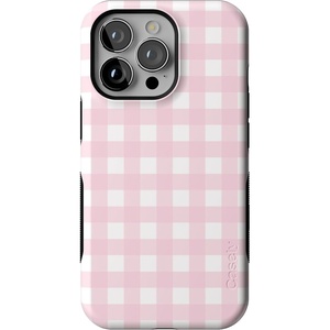 image:imageCasely iPhone 13 Pro Case  Sunday Best  Pink Gingham  Bold Protective Design  Compatible with MagSafe