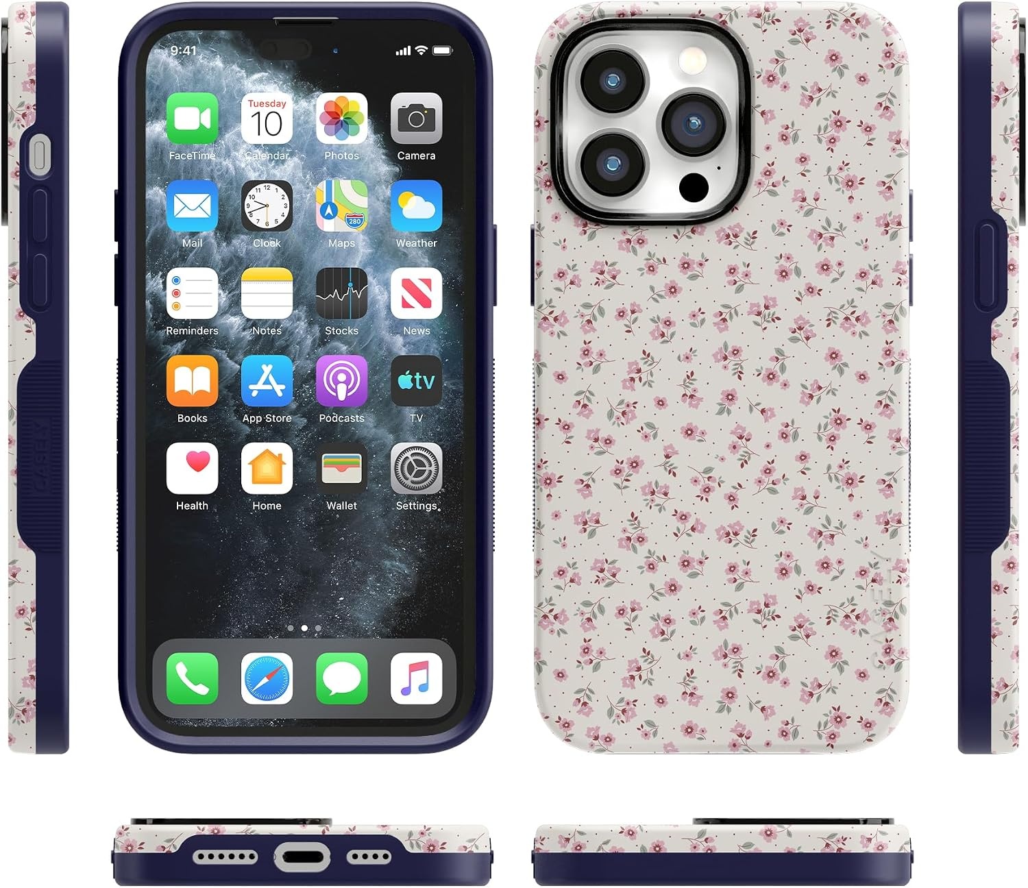 image:imageCasely iPhone 14 Pro Max Case  Cottage Charm  Cottagecore  Bold Protective Design  Compatible with MagSafe