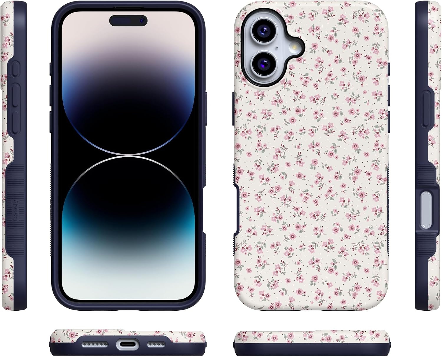 image:imageCasely iPhone 16 Plus Case  Cottage Charm  Cottagecore  Bold Protective Design  Compatible with MagSafe