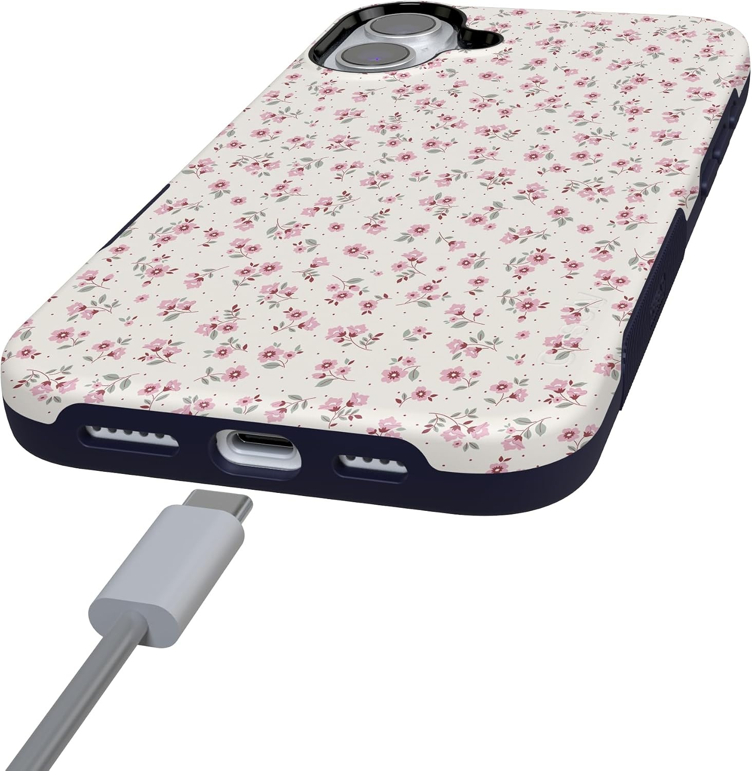 image:imageCasely iPhone 16 Plus Case  Cottage Charm  Cottagecore  Bold Protective Design  Compatible with MagSafe