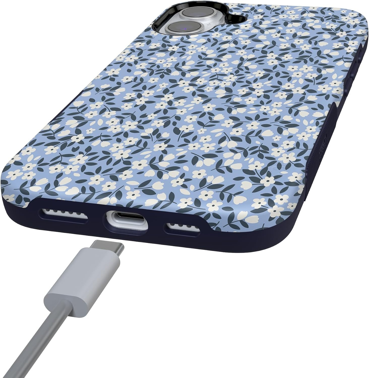image:imageCasely iPhone 16 Plus Case  Picking Daisies  Cottagecore  Bold Protective Design  Compatible with MagSafe