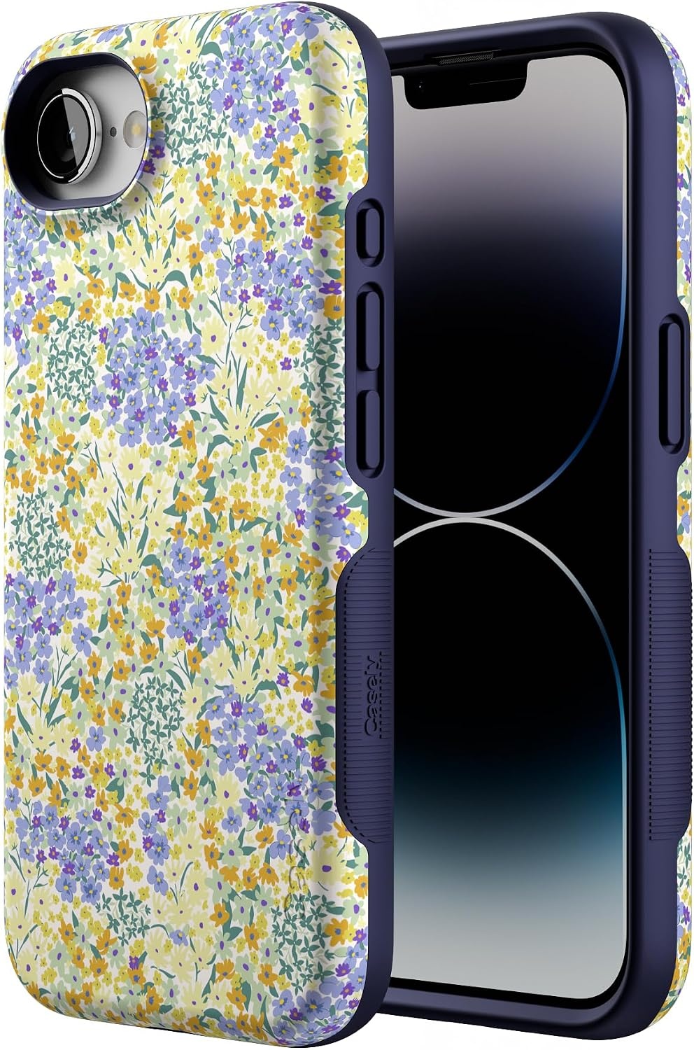image:imageCasely iPhone 16e Case  Ride The Wave  Pastel Rainbow Lined  Bold Protective Design  Compatible with MagSafeDream Garden  Cottagecore
