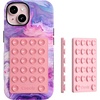 image:imageCasely Grippy  Blue Silicone Suction Phone Mount Compatible with MagSafe  PeriwinklePink