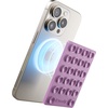 image:imageCasely Grippy  Blue Silicone Suction Phone Mount Compatible with MagSafe  PeriwinklePurple Shimmer  Lavender Waves