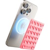 image:imageCasely Grippy  Blue Silicone Suction Phone Mount Compatible with MagSafe  PeriwinkleStarfish Wishes  Coral Pink Shimmer
