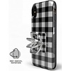 image:imageCasely Phone Ring  Rose to Fame  Blue amp White Rose Phone Ring  360 Degree Complete Swivel Strong Adhesive Remove and Reuse Works on Any PhoneCheck Me Out  Checkerboard