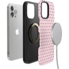 image:imageCasely iPhone 13 Pro Max Case  On the Dot  Pink amp Brown Polka Dot  Bold Protective Design  Compatible with MagSafe