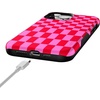 image:imageCasely iPhone 13 Pro Max Case  Vibe Check  Pink Checkerboard  Bold Protective Design  Compatible with MagSafe