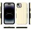 image:imageCasely iPhone 14 Case  Butter Yellow Stripes  Sunday Best  Bold Protective Design  Compatible with MagSafe