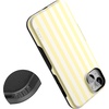 image:imageCasely iPhone 14 Case  Butter Yellow Stripes  Sunday Best  Bold Protective Design  Compatible with MagSafe
