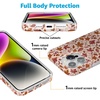 image:imageCasely iPhone 14 Case  Falling for You  Plum Floral  Compatible with MagSafe  Classic Ultra Slim DesignCant Help Falling  Autumn Leaves