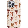 image:imageCasely iPhone 14 Case  Falling for You  Plum Floral  Compatible with MagSafe  Classic Ultra Slim DesignFall Girlie  Pumpkin Spice Bows