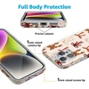 image:imageCasely iPhone 14 Case  Falling for You  Plum Floral  Compatible with MagSafe  Classic Ultra Slim DesignFall Girlie  Pumpkin Spice Bows