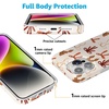 image:imageCasely iPhone 14 Case  Falling for You  Plum Floral  Compatible with MagSafe  Classic Ultra Slim DesignFall Girlie  Pumpkin Spice Bows