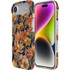 image:imageCasely iPhone 14 Case  Falling for You  Plum Floral  Compatible with MagSafe  Classic Ultra Slim DesignFallen Gold  Antique Floral