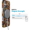 image:imageCasely iPhone 14 Case  Falling for You  Plum Floral  Compatible with MagSafe  Classic Ultra Slim DesignFallen Gold  Antique Floral