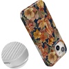 image:imageCasely iPhone 14 Case  Falling for You  Plum Floral  Compatible with MagSafe  Classic Ultra Slim DesignFallen Gold  Antique Floral