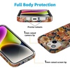 image:imageCasely iPhone 14 Case  Falling for You  Plum Floral  Compatible with MagSafe  Classic Ultra Slim DesignFallen Gold  Antique Floral
