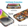 image:imageCasely iPhone 14 Case  Falling for You  Plum Floral  Compatible with MagSafe  Classic Ultra Slim DesignFallen Gold  Antique Floral