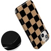 image:imageCasely iPhone 14 Case  Falling for You  Plum Floral  Compatible with MagSafe  Classic Ultra Slim DesignFit Check  Black  Brown Checkerboard