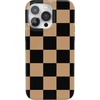 image:imageCasely iPhone 14 Case  Falling for You  Plum Floral  Compatible with MagSafe  Classic Ultra Slim DesignFit Check  Black  Brown Checkerboard