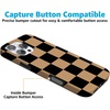 image:imageCasely iPhone 14 Case  Falling for You  Plum Floral  Compatible with MagSafe  Classic Ultra Slim DesignFit Check  Black  Brown Checkerboard