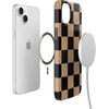 image:imageCasely iPhone 14 Case  Falling for You  Plum Floral  Compatible with MagSafe  Classic Ultra Slim DesignFit Check  Black  Brown Checkerboard