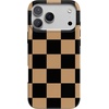 image:imageCasely iPhone 14 Case  Falling for You  Plum Floral  Compatible with MagSafe  Classic Ultra Slim DesignFit Check  Black  Brown Checkerboard